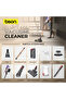Cordless Vacuum Cleaner - 2200mAh, 3-Level Suction (10/15/35 KPA), Smart Touch, Dual Roller, 1. - 3