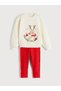 Lcw Kids New Year's Themed Girls' Knitwear Sweater and Leggings