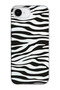 iPhone 16E Compatible Zebra-2 Patterned Transparent Silicone Phone Case