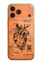Anatomical Heart Pattern Transparent Silicone Phone Case Compatible with iPhone 17 Pro/18 Pro
