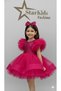 Girls' Fuchsia Sequin Tulle Dress, Girls' Birthday Dress - 3