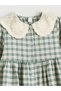 Two Mt Shop Quality Lcw Kids Green Flannel Plaid Girls' Dress - 2