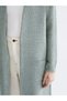Two Mt Shop Quality Lcwaikiki Classic Green Knitwear Plain Midi Women's Cardigan - 3