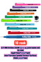 0.4 mm Artline 200N Needle Tip Drawing Pen Set 10 Colors