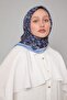 وشاح ناعم بنمط السرخس الأزرق