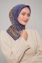وشاح ناعم بنمط متدرج باللون الأزرق من الدنيم - 2