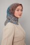 وشاح ناعم بنمط متدرج اللون باللون النيلي