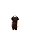 Black Faux Leather Striped Barista Apron with Neck Strap - 4
