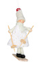 Christmas Ornament, Skiing Fairy Figurines, White - in Box, Male and Female Fairy, Pack of 2 - 3