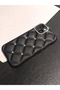 Solid Diamond Grid Embellished iPhone Case - 5