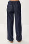 Gold Button Denim Jacket Pants Set LRI0014 DARK BLUE - 7