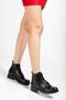 165-225 Black Yanki Lace-Up Zippered Daily Women's Boots - 2