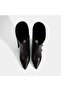 Women's Black Tassel Detailed Heeled Leather Boots - 8