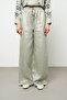 Women's Wide Leg Elastic Waist Lace-Up Solid Color Trousers
