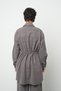 Women's Stone Embroidered Waist-Tied Solid Color Jacket Suitable for Long Hijab - 5