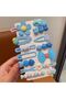 Child blue color 14 piece soft silicone buckle set
