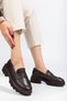 746-759 Brown Casual High-Top Loafer Shoes - 3