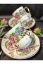 Saray Porselen El Boyama 2-Piece Coffee Cup Set
