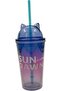 كوب بغطاء على شكل أذن قطة من Sundown، 650 مل، خالٍ من مادة BPA، بتدرج من اللون الأرجواني إلى الوردي - 2