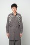Women's Stone Embroidered Waist-Tied Solid Color Jacket Suitable for Long Hijab