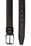 Genuine Leather Plain 3 cm Men's Belt Brown, Tan, Black (Fabric)
