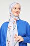 Smoked Flower Printed Mono Crepe Shawl - 2