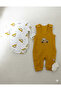 Car Embroidered Pattern Pocketed Baby Boy Jumpsuit with Socks Gift 3 Months, 6 Months, 9 Months - 2