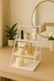 Metal Makeup Organizer, Metal Shelf, Makeup and Cosmetic Organizer, Metal Organizer