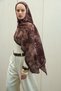 Frosted Bloom Muslin Shawl - Bitter Brown - 3