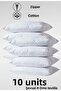 Şevval Home Cotton 50 X 70 White Inner Lining (10 Pieces) Pillow Mattress