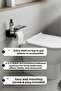 Black Metal Shelf Toilet Roll Holder with Phone Holder Multi-Purpose Bathroom Wc Accessory - 2