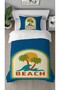 Beach Beach Sea Ocean Patterned Digital Printed Specially Designed Stylish Children's Duvet Cover Set Without Sheets