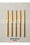 Artemia Piedra Gold Food Knife 6 Pieces |   18/10 Stainless Steel |   Premium Gold Series
