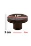 10 Pcs Single Screw Inner Concave Plastic Button Handle Chestnut Brown Color Furniture Cabinet Drawer Handle Kulb - 2