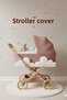 Four Layers Padded Tasseled Organic Muslin Bedspread - Blanket 100X120 cm Natural - 4