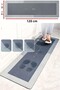 2 Pieces Water Absorbent Non-Slip Base Bathroom & Kitchen Mat Set Kitchen Counter Mat 50X120 cm 50X70Cm - 7