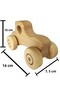 Wooden Toy Car Solid Mentessori Baby Kids