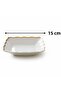 15 cm Gold Gilded Porcelain Salad Bowl – Stylish and Elegant Presentation Bowl - 3