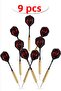 Professional 9-Piece Dart Arrow Set 24 Gram Dart Arrow |   9 Pieces Gold Body Steel Tip High Accuracy