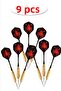 Professional 9-Piece Dart Arrow Set 20 Gram Dart Arrow |   9 Pieces Gold Body Steel Tip High Accuracy