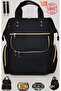 Mother Baby Care Backpack and Shoulder Bag Organizer with Thermal Bottle Compartment, Waterproof Fabric - 3