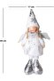 Christmas Ornament, Standing Winged Fairy Figure, White - Silver Shoes, 17X44 cm - 3