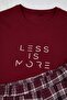 Bordo Regular Plaid / Checkered Homewear Pajama Set Tmnaw26Pt00055 - 3