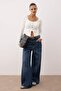 Beyaz İkili Bluz/Hırka Fitted/Vücuda Oturan Örme Bluz TWOAW26BZ00309 - 2