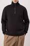 Siyah Yaka Detaylı Dik Yaka Yeni Oversize/Geniş Kesim Kalın/İçi Polarlı Sweatshirt TMNAW26SW00003 - 4