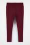 Bordo Soft Fırçalı Kumaş Reflektör Baskı Detaylı Tam Boy Örme Spor Tayt TBBAW26BV00007 - 5