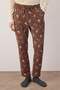 Stone - Brown Regular Fit Teddy Bear Printed Knitted Pajama Set Tmnaw25Pt00044 - 3