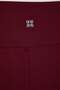 Bordo Soft Fırçalı Kumaş Reflektör Baskı Detaylı Tam Boy Örme Spor Tayt TBBAW26BV00007 - 7