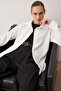 Ecru Thessaloniki Polo Collar Buttoned Oversize Shirt Twoaw26Go00117