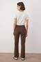 Kahverengi Yüksek Bel Comfort/Esnek Straight Jeans TWOAW26JE00302 - 4